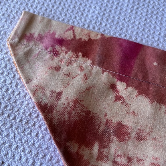 3/$10 NEW dog bandanna slider for collar pink tie dye - Picture 2 of 4